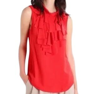 Banana Republic Sleeveless Ruffle Top